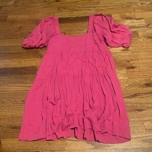 Pink babydoll dress
